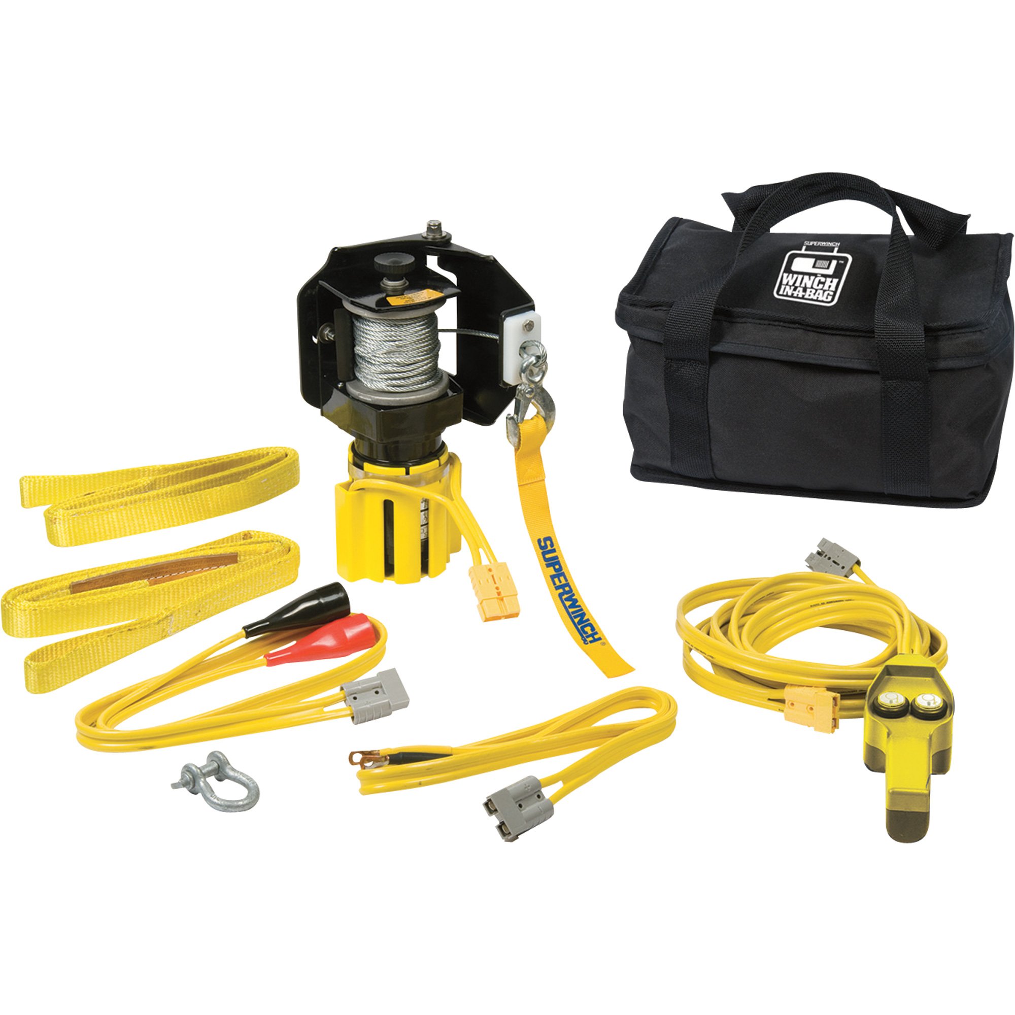 Superwinch 12 Volt DC Electric Winch-in-a-Bag — 2000-Lb. Capacity, Model# 1120149
